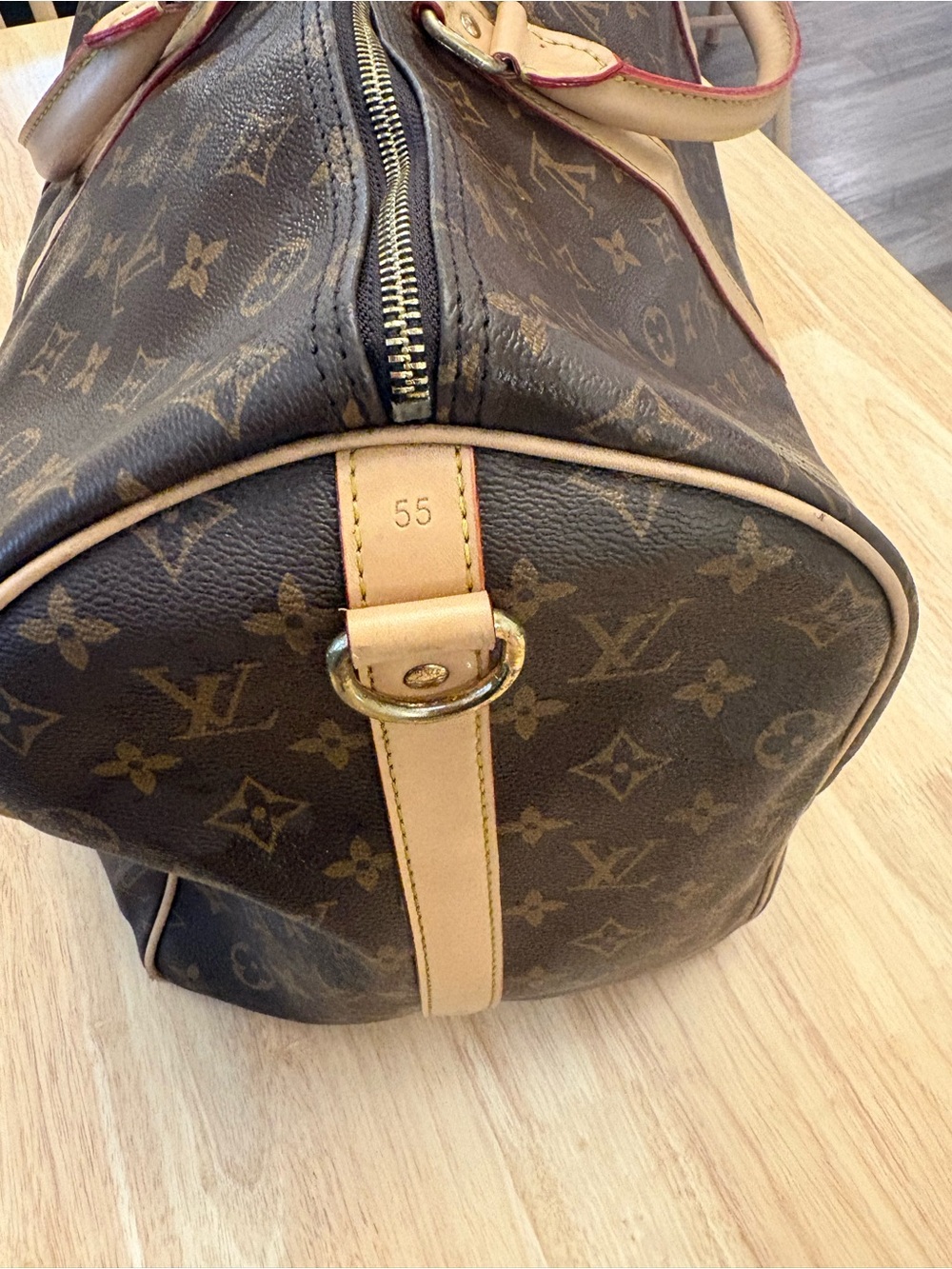 Monogram Canvas Travel Duffle Bag in Brown - Picture 5 of 10